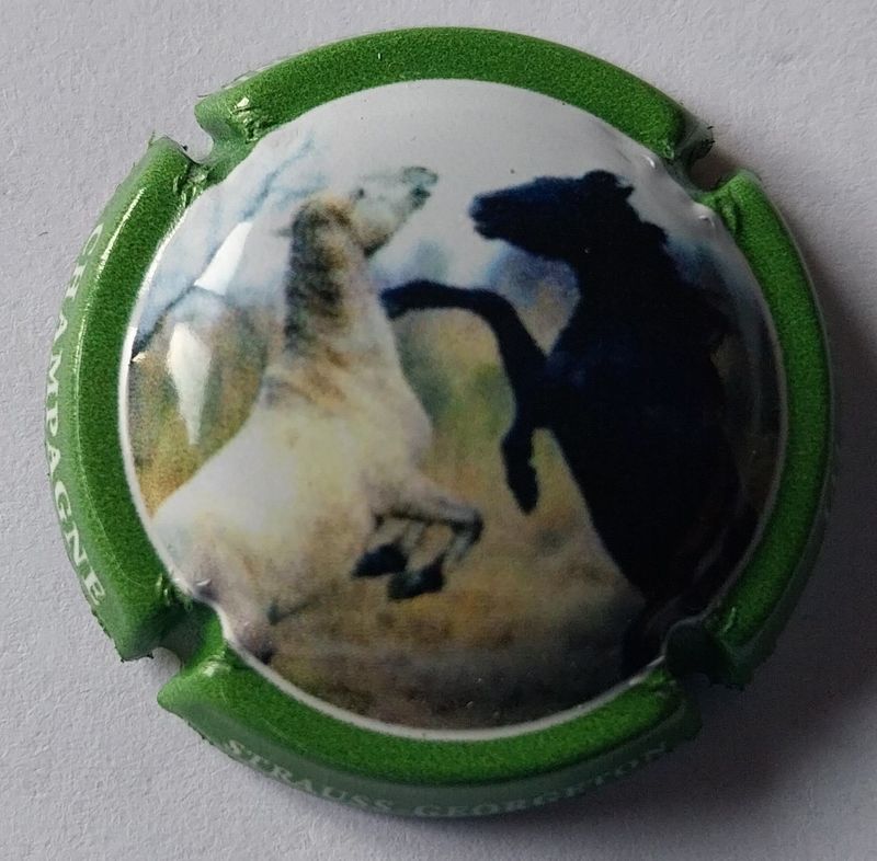 BELLE CAPSULE CHAMPAGNE STRAUSS GEORGETON CAMARGUE 240EX  REF N°A50 NEWS