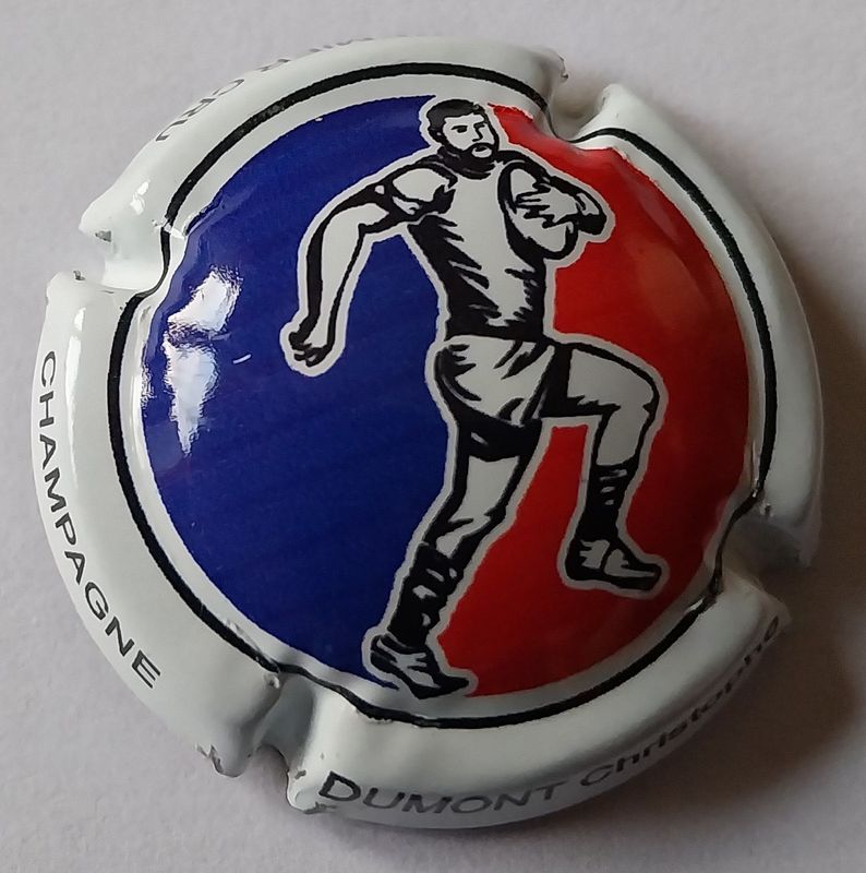 BELLE CAPSULE CHAMPAGNE DUMONT CHRISTOPHE RUGBY 600EX REF N°A1e NEWS
