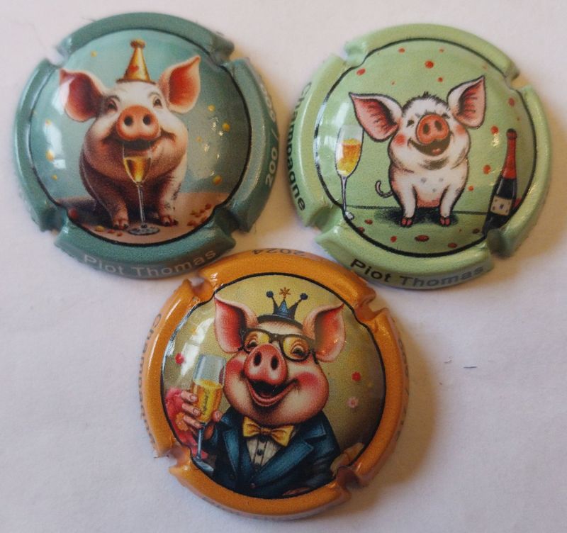 3 BELLES CAPSULES CHAMPAGNE PIOT THOMAS COCHON 500EX 2024 NEWS