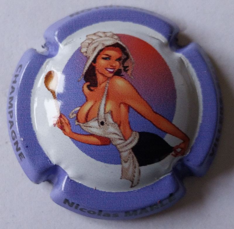 BELLE CAPSULE CHAMPAGNE MARLE NICOLAS PIN UP REF N°5a NEWS