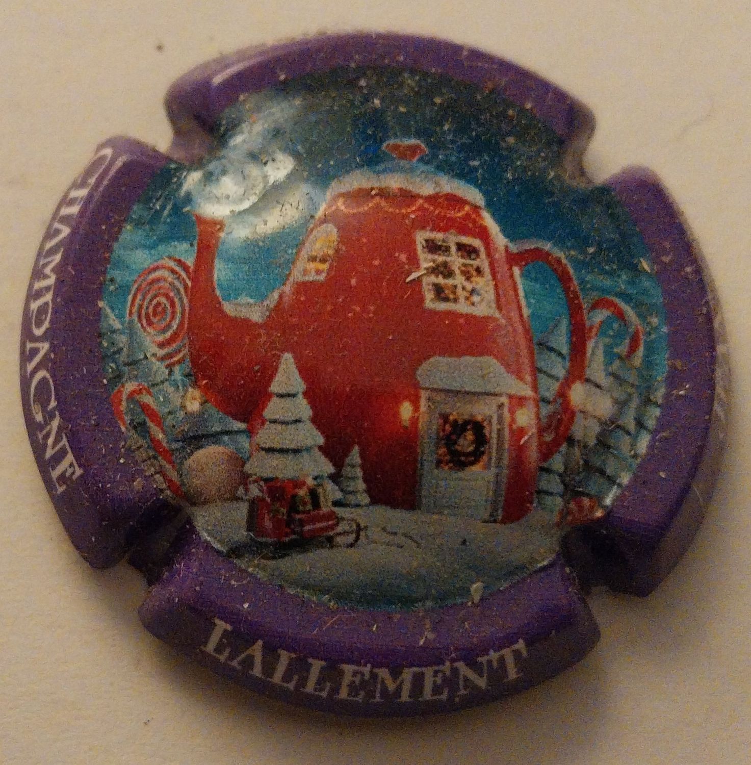BELLE CAPSULE CHAMPAGNE JEAN LALLEMENT NOEL REF N°19b NEWS