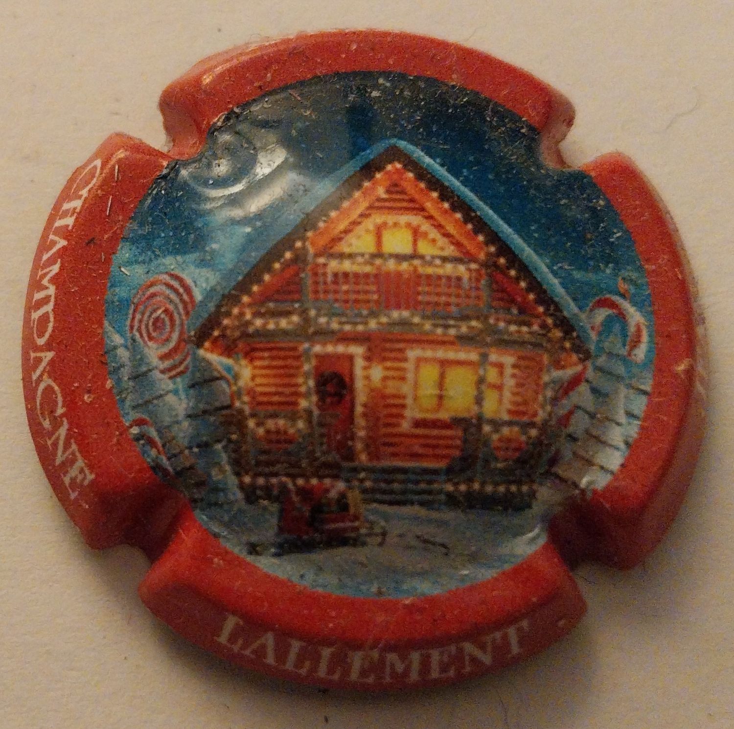 BELLE CAPSULE CHAMPAGNE JEAN LALLEMENT NOEL REF N°19d NEWS