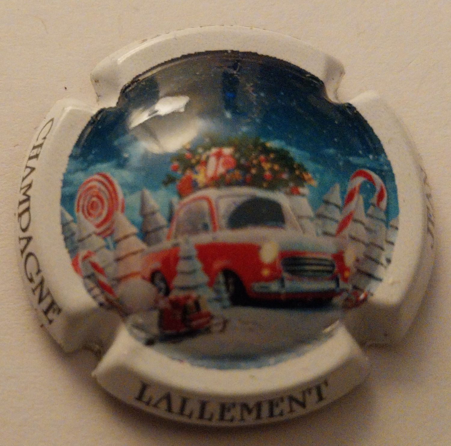 BELLE CAPSULE CHAMPAGNE JEAN LALLEMENT NOEL REF N°19c NEWS