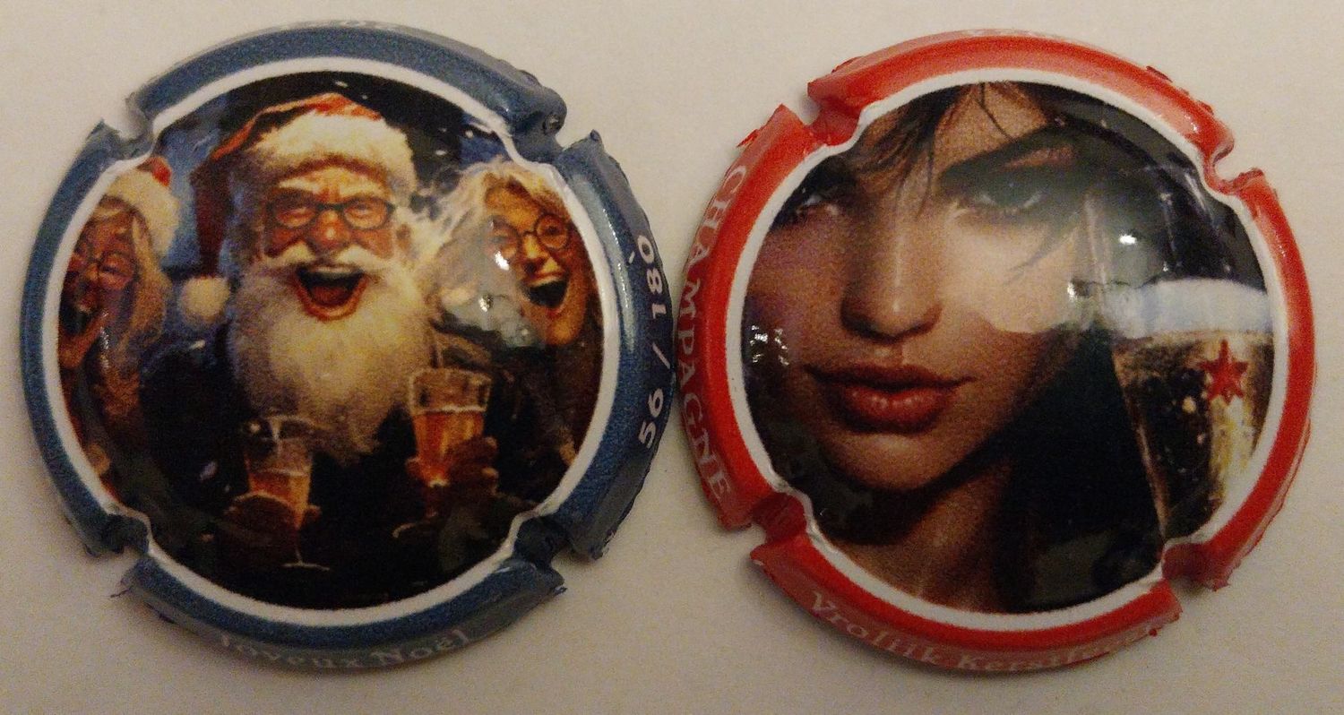 2 BELLES CAPSULES CHAMPAGNE COMTESSE LA FEE JOYEUX NOEL 2024 180EX NEWS