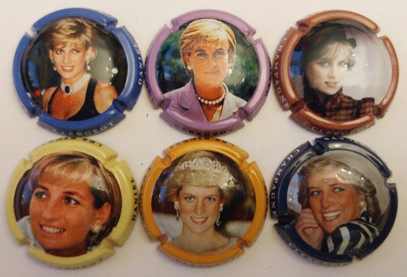 6 BELLES CAPSULES CHAMPAGNE CLERGEOT DANIEL LADY D 2024 REF N°73 a 73e NEWS