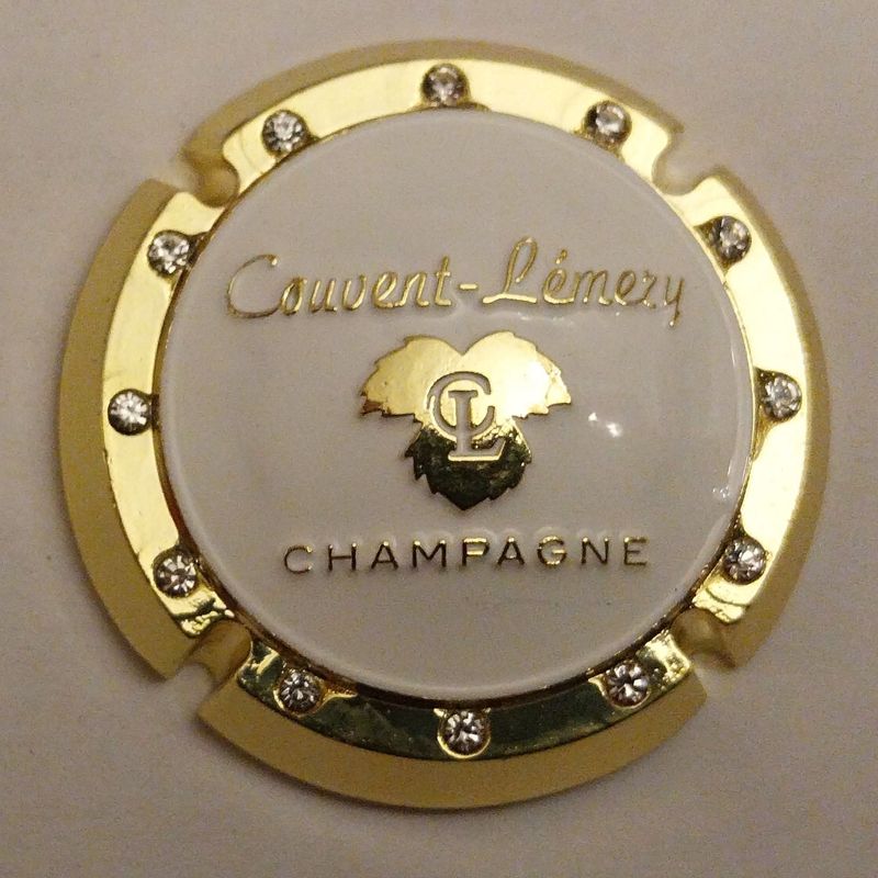 BELLE CAPSULE CHAMPAGNE BIJOU COUVENT LEMERY OR AVEC STRASS 120EX NEWS