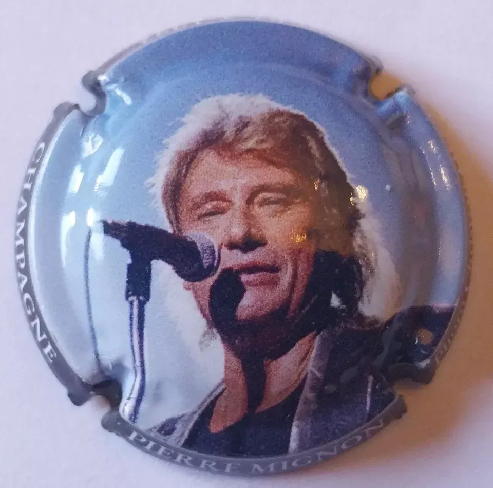 BELLE CAPSULE CHAMPAGNE PIERRE MIGNON JOHNNY HALLIDAY BERCY 1992 REF N°193c NEWS