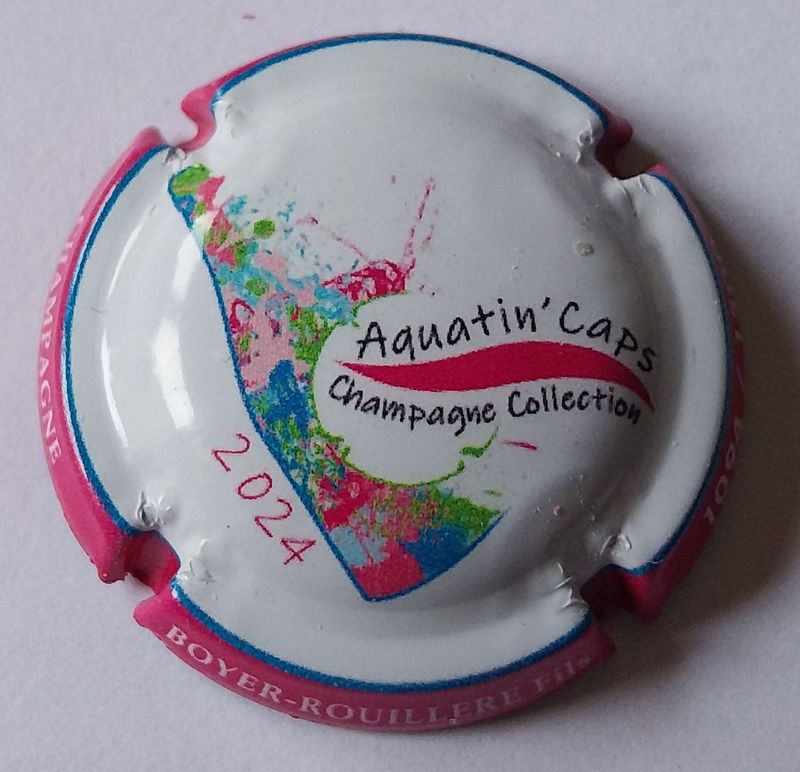 BELLE CAPSULE CHAMPAGNE BOYER ROUILLERE ET FILS AQUATIN'CAPS 1500ex 2024 N°9d NEWS