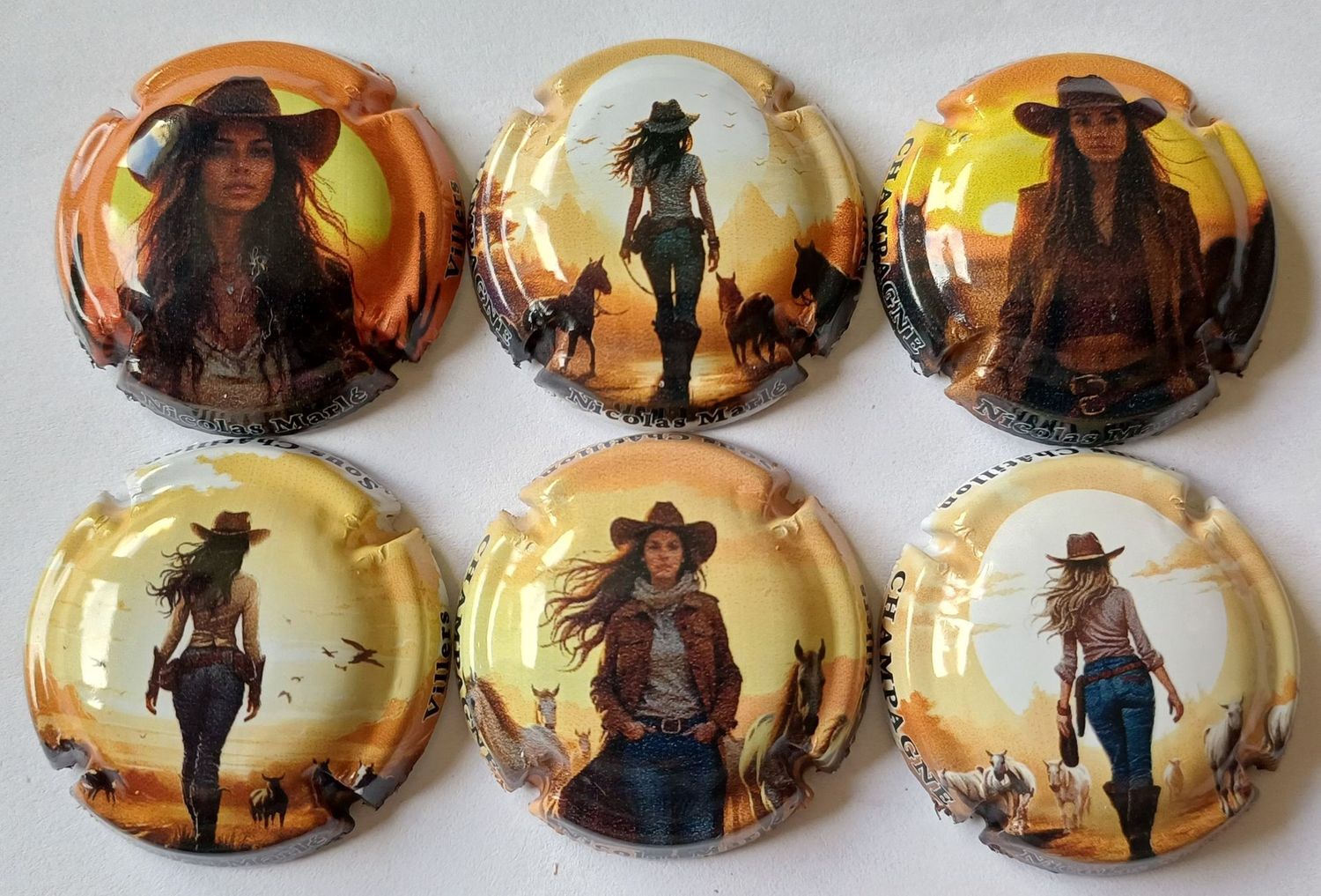 6 BELLES CAPSULES CHAMPAGNE NICOLAS MARLE FEMMES COWBOY NEWS