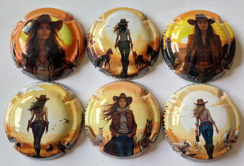 6 BELLES CAPSULES CHAMPAGNE NICOLAS MARLE FEMMES COWBOY NEWS