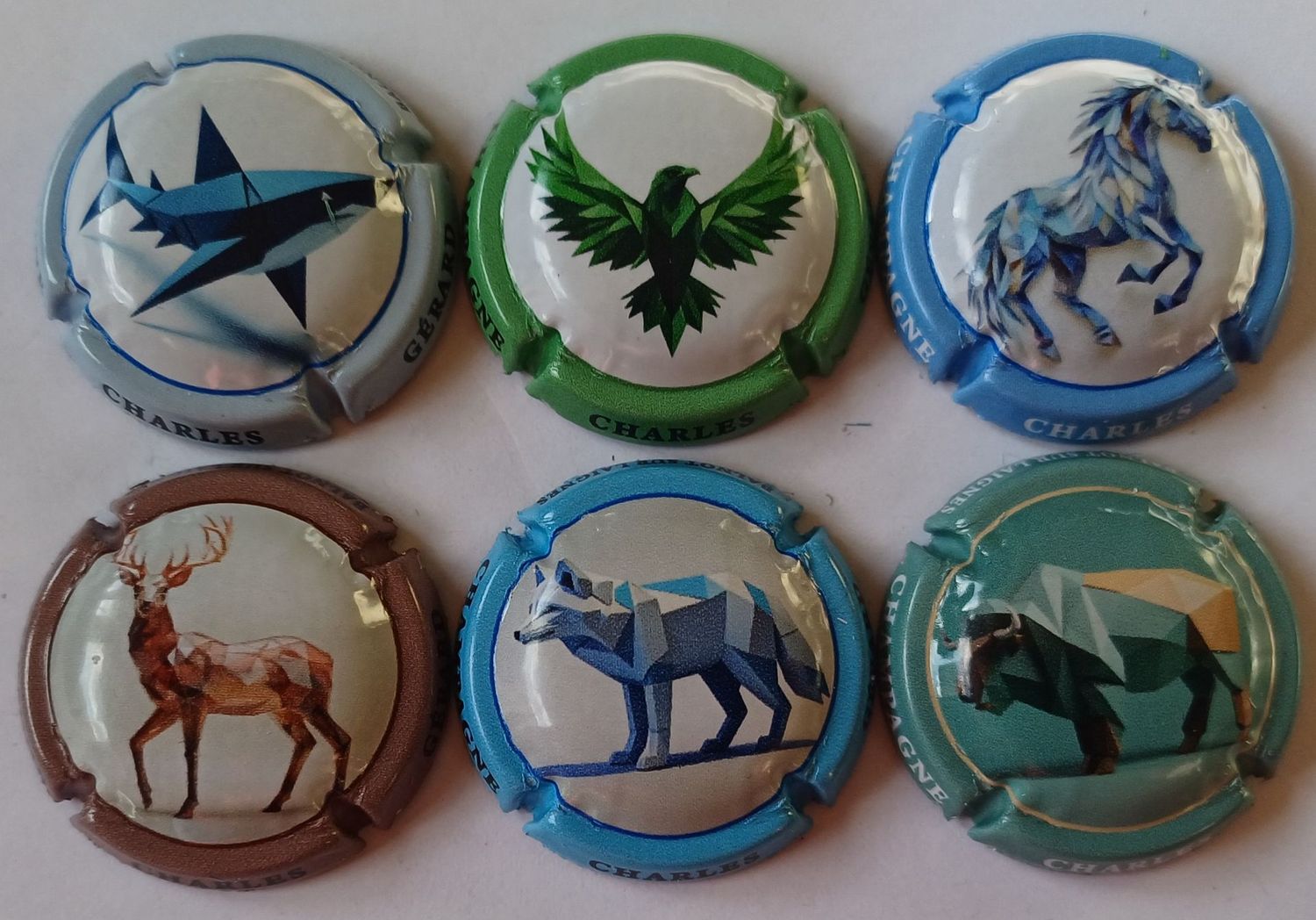 6 BELLES CAPSULES CHAMPAGNE GERARD CHARLES ANIMAUX 2025 NEWS