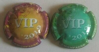 2 BELLES CAPSULES CHAMPAGNE HENNEQUIN BENOIT VIP 2019 REF N° 75 et 75a NEWS