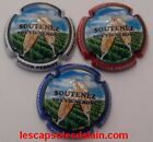 3 BELLES CAPSULES CHAMPAGNE VIGIER PERROT SOUTENEZ VOS VIGNERONS REF N°1125 a 1125b NEWS