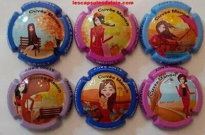 6 BELLES CAPSULES CHAMPAGNE BIGAULT CHARLES & JENNY CUVEE MANON REF N°3/3e NEWS