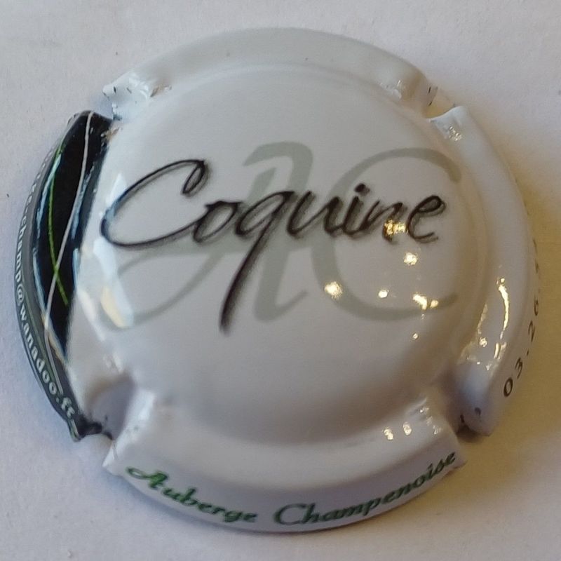 BELLE CAPSULE CHAM%AGNE AUBERGE CHAMPENOISE COQUINE REF N°14e NEWS