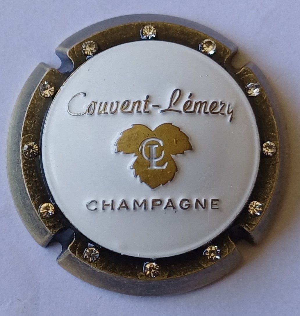 BELLE CAPSULE CHAMPAGNE BIJOU COUVENT LEMERY ARGENT AVEC STRASS 120EX NEWS