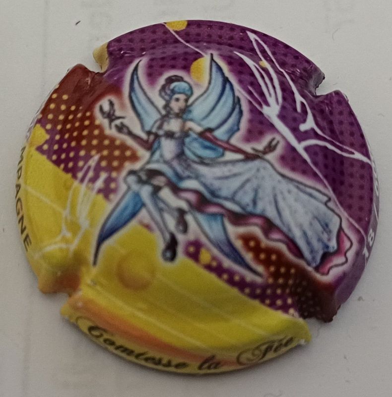 BELLE CAPSULE CHAMPAGNE COMTESSE LA FEE 600EX POLYCHROME REF N°52k NEWS