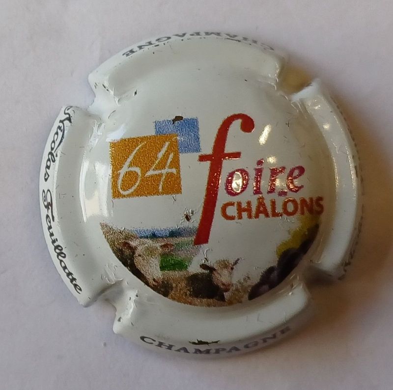 BELLE CAPSULE CHAMPAGNE NICOLAS FEUILLATTE 64eme FOIRE CHALONS REF N°48d NEWS