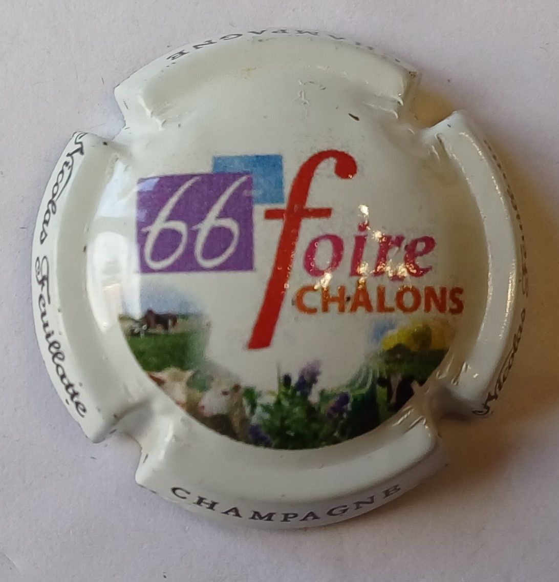 BELLE CAPSULE CHAMPAGNE NICOLAS FEUILLATTE 66eme FOIRE CHALONS REF N°48f NEWS