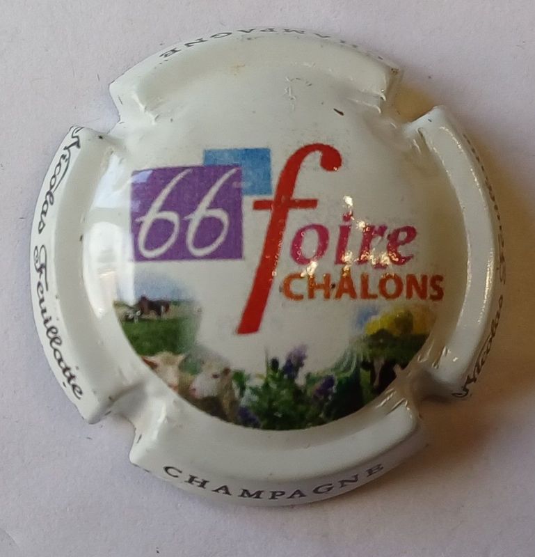 BELLE CAPSULE CHAMPAGNE NICOLAS FEUILLATTE 66eme FOIRE CHALONS REF N°48f NEWS