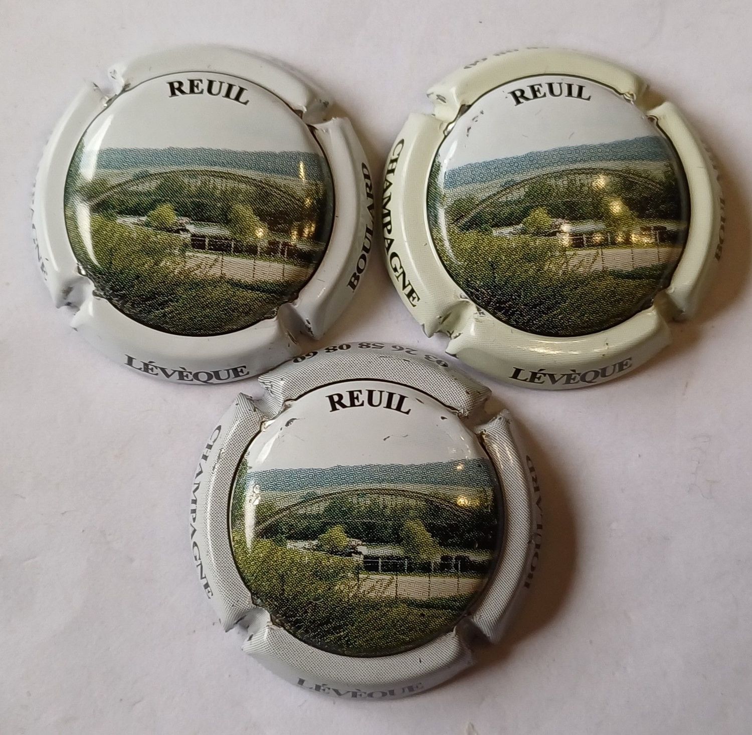 3 BELLES CAPSULES CHAMPAGNE LEVEQUE BOULARD REF N°1/2/3 NEWS