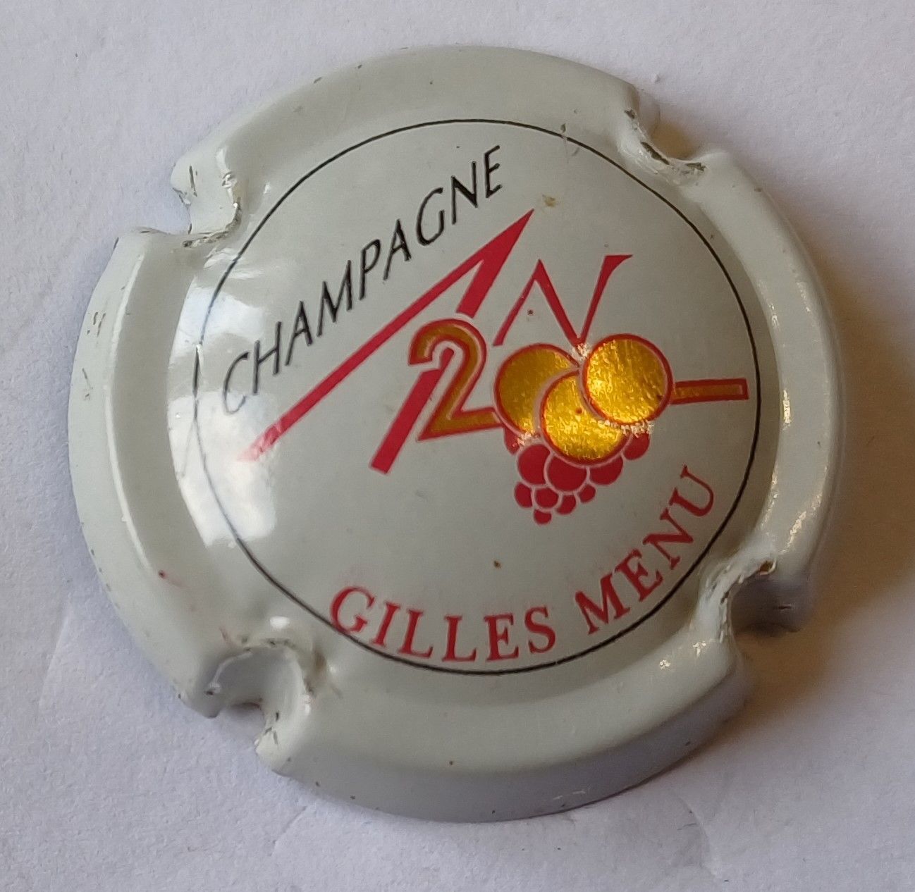 BELLE CAPSULE CHAMPAGNE GILLES MENU CUVEE AN 2000 RÉF N°613 NEWS