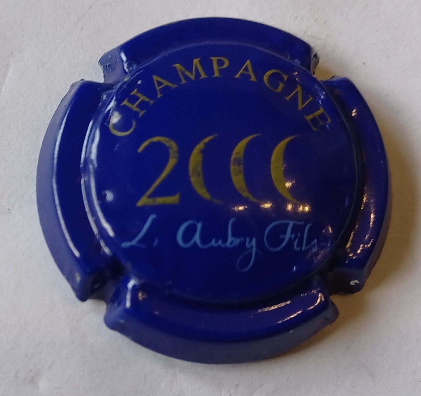 BELLE CAPSULE CHAMPAGNE AUBRY L & FILS CUVEE AN 2000 RÉF N°12 NEWS