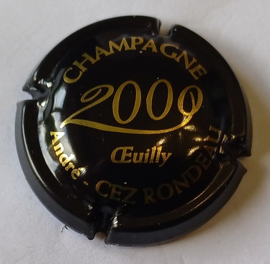 BELLE CAPSULE CHAMPAGNE CEZ RONDEAU CUVEE AN 2000 RÉF N°17 NEWS