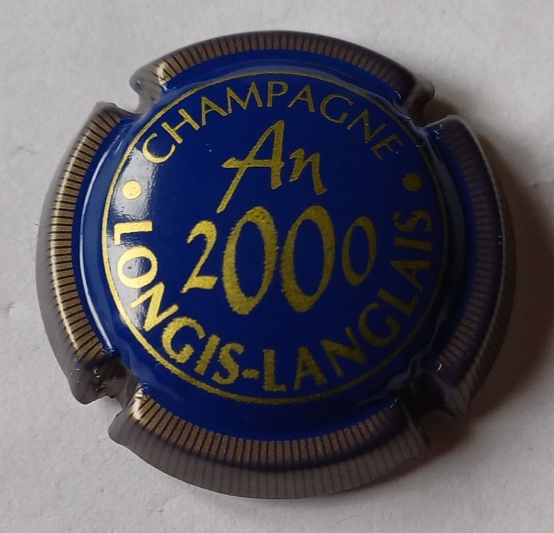 BELLE CAPSULE CHAMPAGNE LONGIS LANGLAIS CUVEE AN 2000 RÉF N°3 NEWS