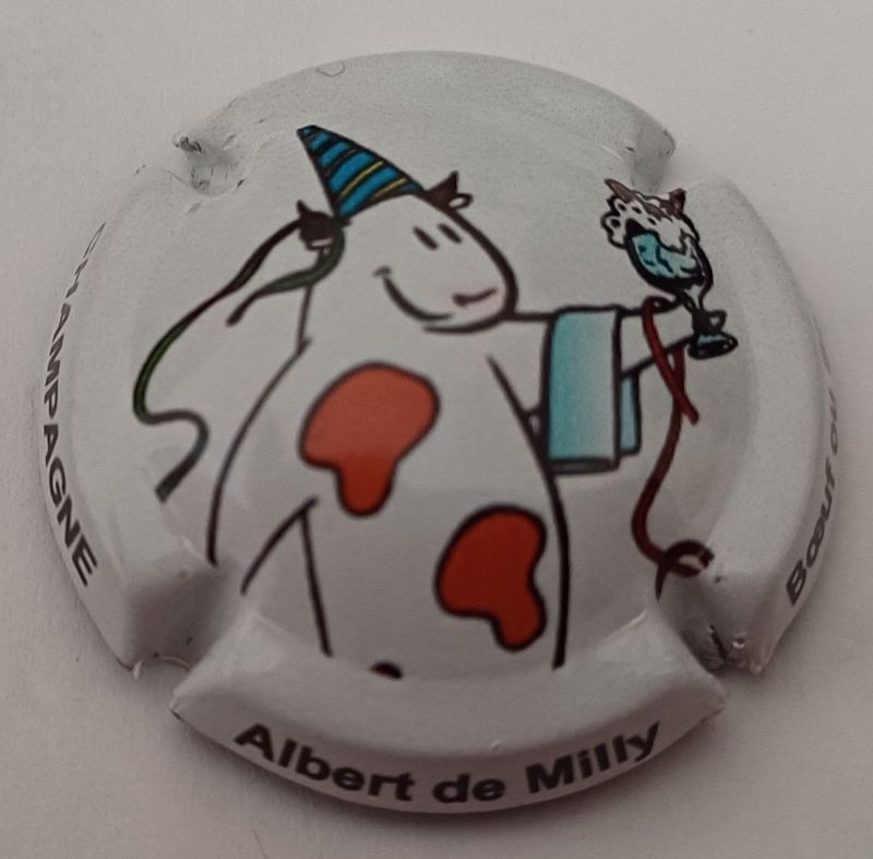 BELLE CAPSULE CHAMPAGNE DE MILLY ALBERT BOEUF ET SALADE REF N°57 NEWS