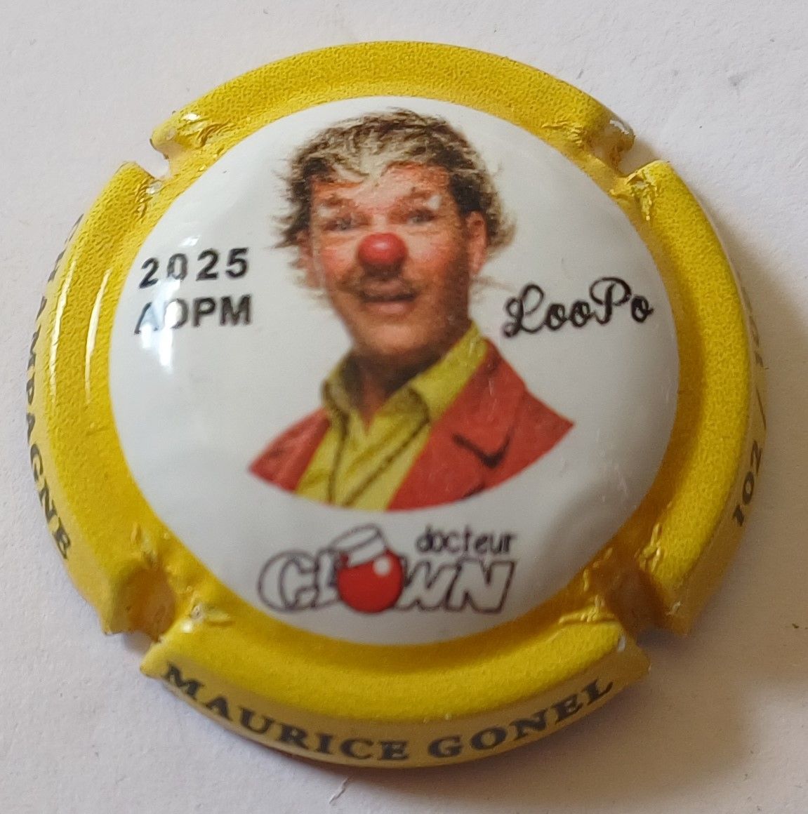 BELLE CAPSULE CHAMPAGNE GONEL MAURICE CLOWN ADPM 2025 REF N°A2 NEWS