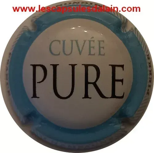 BELLE CAPSULE CHAMPAGNE PIERRE MIGNON CUVEE PURE CERCLE BLEU REF N°177h NEWS