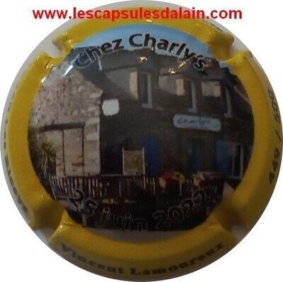 BELLE CAPSULE CHAMPAGNE VINCENT LAMOUREUX RENDEZ VOUS DES PLACOS NUM /500EX REF N°25c NEWS