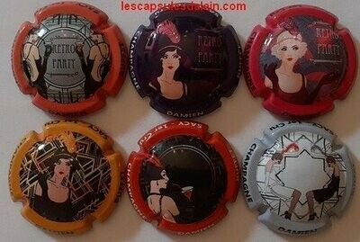 6 BELLES CAPSULES CHAMPAGNE BUFFET DAMIEN FEMME RETRO 2020 REF N°15 a 15e NEWS