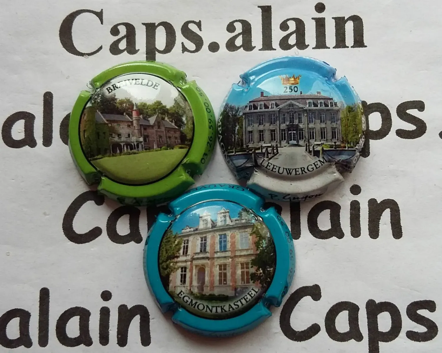 3 BELLES CAPSULES CHAMPAGNE GUYON P REF N° 12 a 12b NEWS