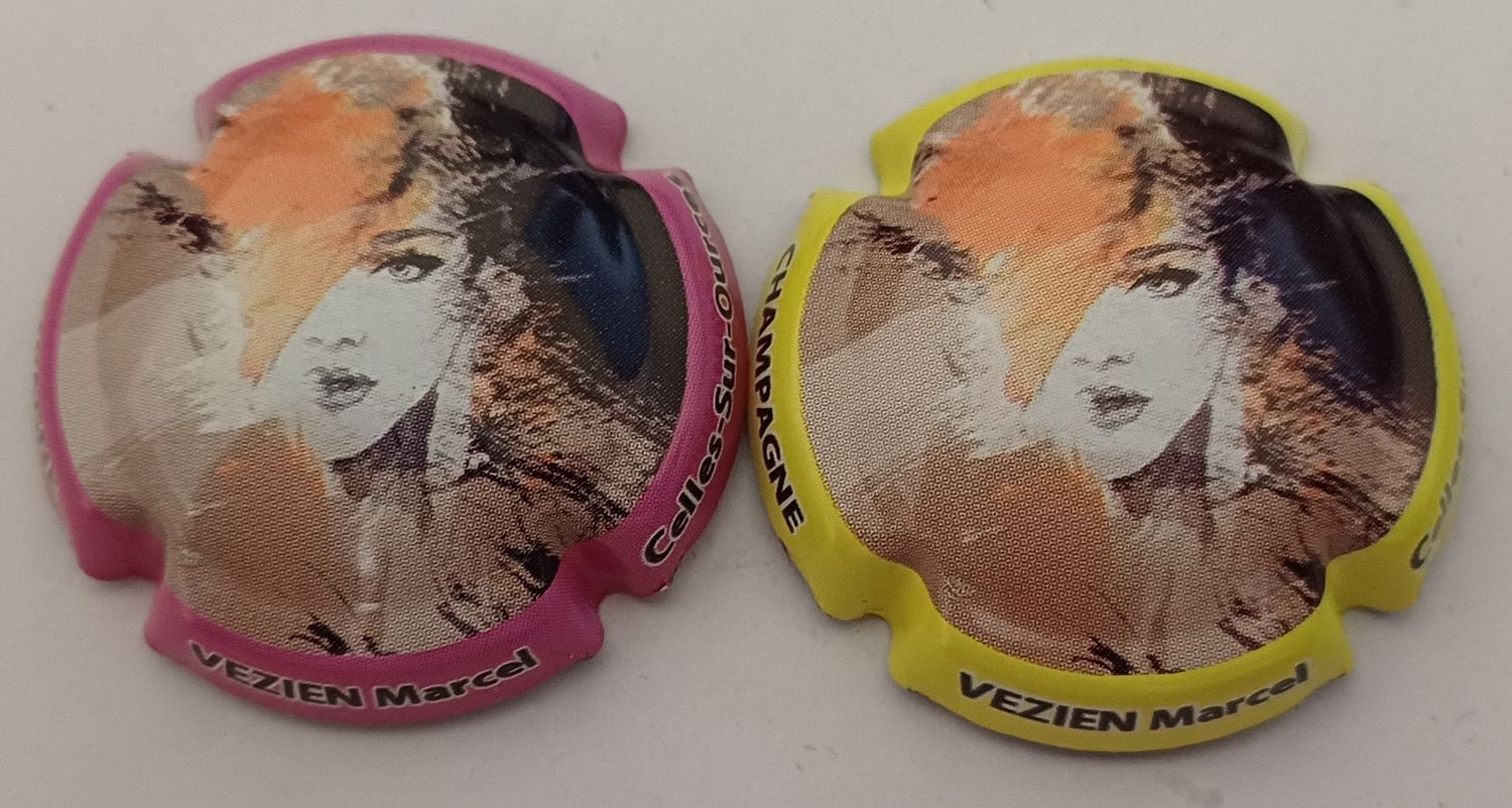 2 BELLES CAPSULES CHAMPAGNE VEZIEN MARCEL FEMMES 2018 REF N°135 ET 135a NEWS
