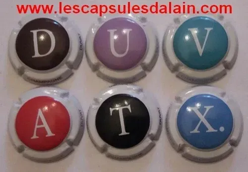 6 BELLES CAPSULES CHAMPAGNE DUVAT XAVIER N°16 a 16e NEWS