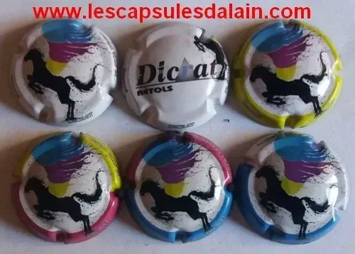 6 BELLES CAPSULES CHAMPAGNE BARONI DISCRAT REF N° 28 a 28e NEWS