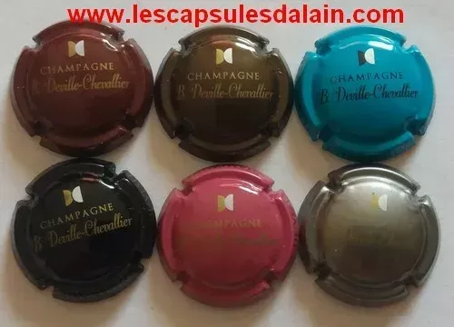 6 BELLES CAPSULES CHAMPAGNE DEVILLE CHEVALLIER REF N° 17 a 22 NEWS