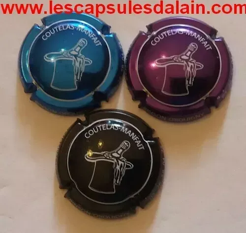 3 BELLES CAPSULES CHAMPAGNE COUTELAS MANFAIT REF N° 2/3/4 NEWS