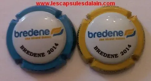 2 BELLES CAPSULES CHAMPAGNE LACOURTE GUILLEMARD BREDENE 2014 REF N°54/54a NEWS