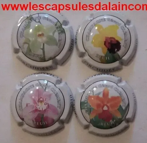 4 BELLES CAPSULES CHAMPAGNE CLEMENT GERARD ORCHIDEE N°40 A 40C NEWS
