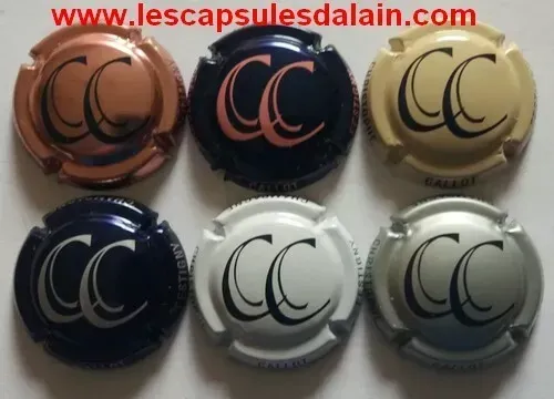 6 BELLES CAPSULES CHAMPAGNE CALLOT CHRISTOPHE REF N°1 a 6 NEWS