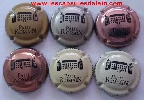 6 BELLES CAPSULES CHAMPAGNE PAUL ROMAIN REF N° 9 a 14 NEWS