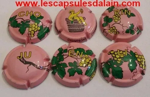 6 CAPSULES CHAMPAGNE CHOPIN JULIEN SERIE N°8 A 8e ROSE NEWS