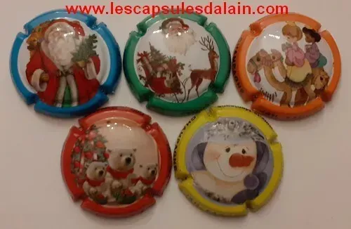 5 BELLES CAPSULES CHAMPAGNE FAGOT & HUBERT REF N°2 a 2d NEWS