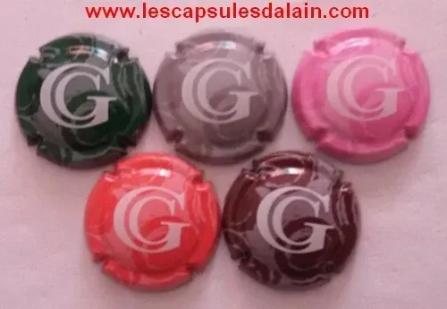 5 BELLES CAPSULES CHAMPAGNE GARNIER COUSSIN REF N° 10 a 14 NEWS