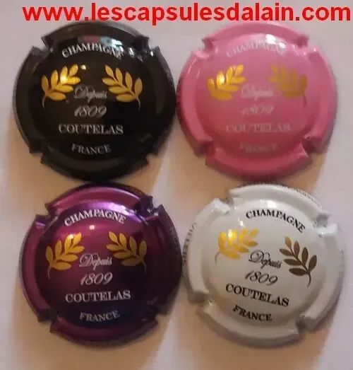 4 BELLES CAPSULES CHAMPAGNE COUTELAS DAMIEN REF N° 7 a 7c NEWS