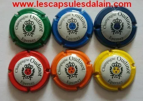 6 BELLES CAPSULES CHAMPAGNE OUDINOT REF N° 1 a 6 NEWS