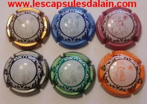6 BELLES CAPSULES CHAMPAGNE BONNEVIE BOCART N° 7 A 7e NEWS
